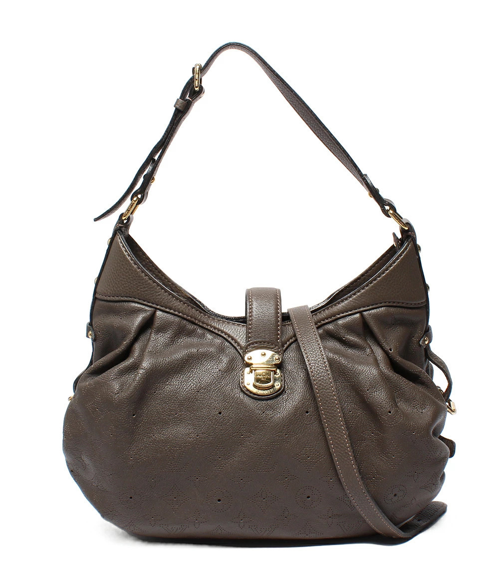 Louis Vuitton Mahina Crossbody Bag Leather Brown